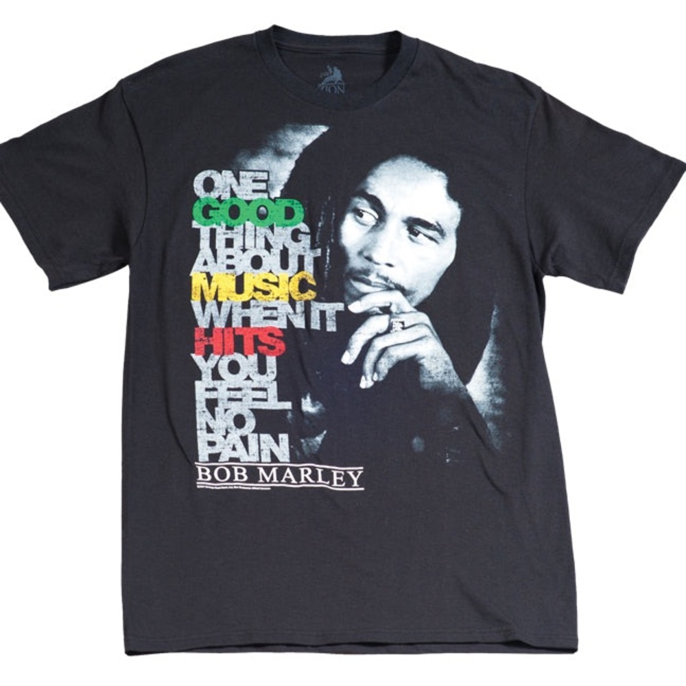 New Licensed Bob Marley T-shirt by Zion Rootswear